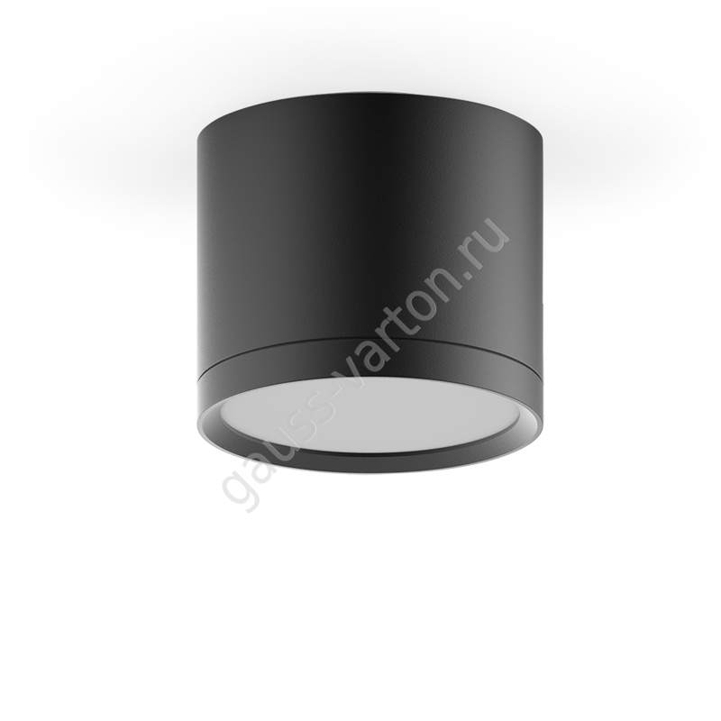 LED светильник накладной с рассеивателем HD017 10W (черный) 4100K 88х75мм
